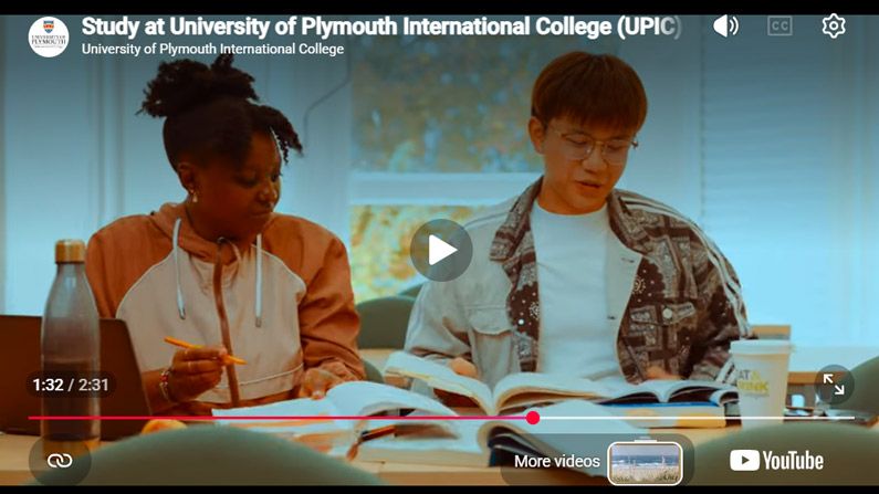 Play Video - University of Plymouth International College
